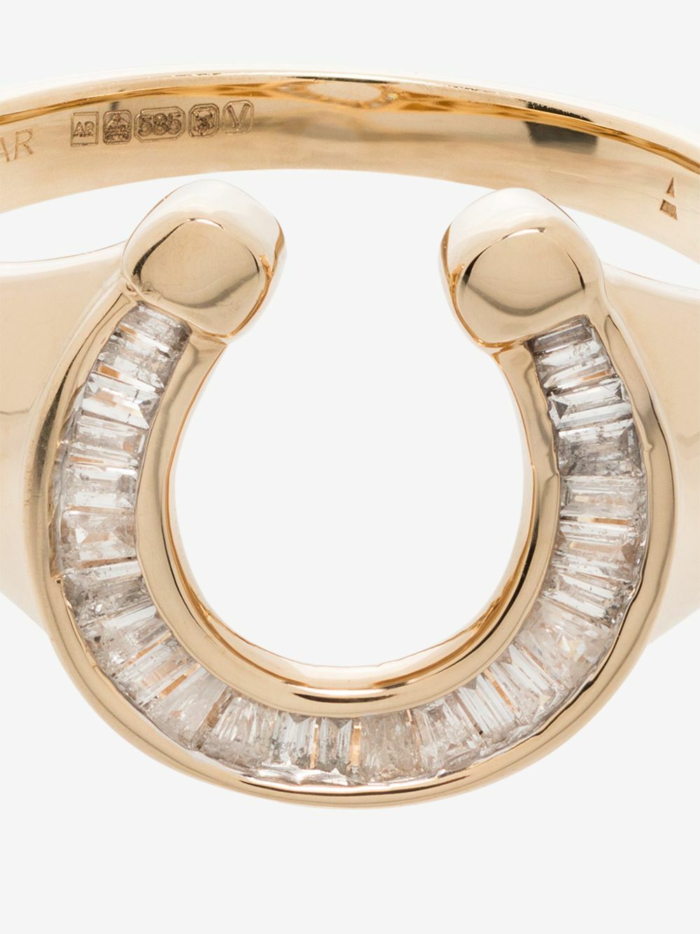 Adina Reyter 14K Yellow Gold Horseshoe Diamond Ring