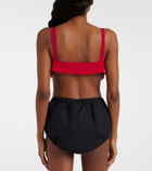 Prada Silk crêpe de chine bra top