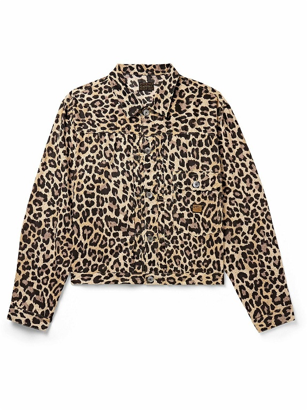 Photo: KAPITAL - Leopard-Print Cotton-Gauze Shirt Jacket - Brown