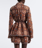 Veronica Beard Kiki broderie anglaise linen jacket