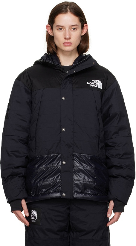 Photo: UNDERCOVER Black & Navy The North Face Edition 50/50 Mountain Down Jacket