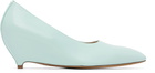 Maison Margiela Blue Heel-less Kitten Pump Heels