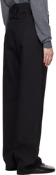 Commission Black Shift Trousers