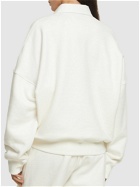 THE ROW Dende Cotton Blend Knit Polo Sweatshirt