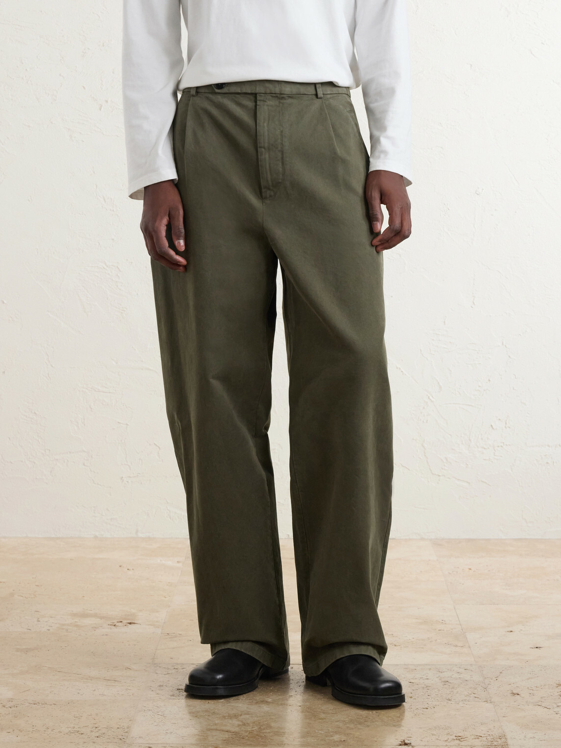 Jil Sander - Straight-Leg Cotton-Drill Trousers - Green