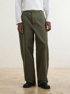 Jil Sander - Straight-Leg Cotton-Drill Trousers - Green