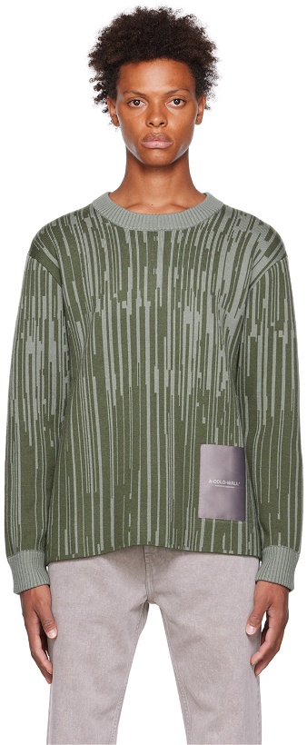Photo: A-COLD-WALL* Green Jacquard Sweater