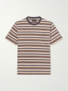 Beams Plus - Striped Cotton-Jersey T-Shirt - Brown