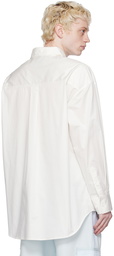 Feng Chen Wang White Offset Pocket Shirt