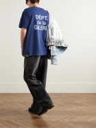 Gallery Dept. - French Logo-Print Cotton-Jersey T-Shirt - Blue