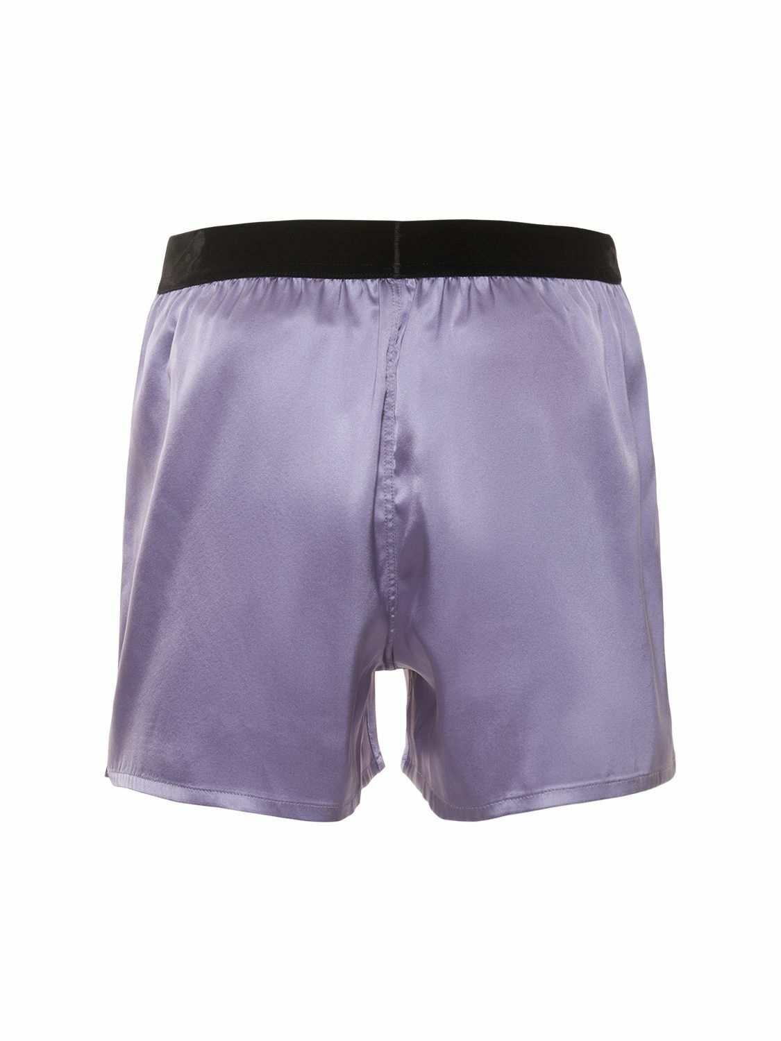 VIP【関税送料無料】希少 TOM FORD LIGHT BLUE SILK SHORT TOM FORD - Logo Silk Satin Mini Shorts TOM FORD