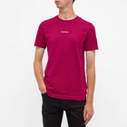 Calvin Klein Men's Micro Branding Essential T-Shirt in Dark Clove