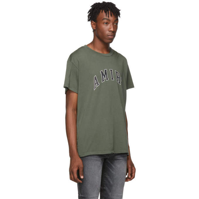 Amiri Green staggered T-shirt for Men