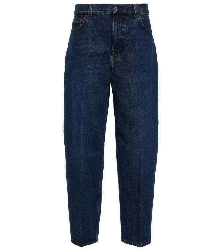 Photo: Toteme Mid-rise tapered jeans