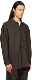 Lownn Brown Slit Shirt