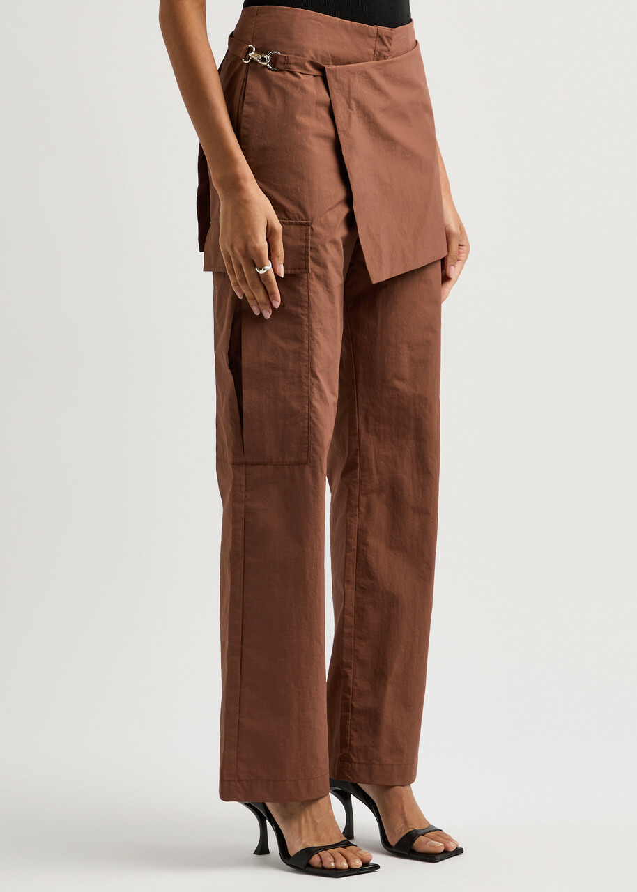 Paris Georgia Elliot Layered Shell Trousers Terracotta