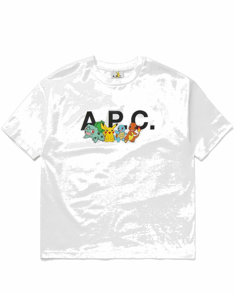 Photo: A.P.C. T Shirt Pokémon The Crew H White - Mens - Shortsleeves