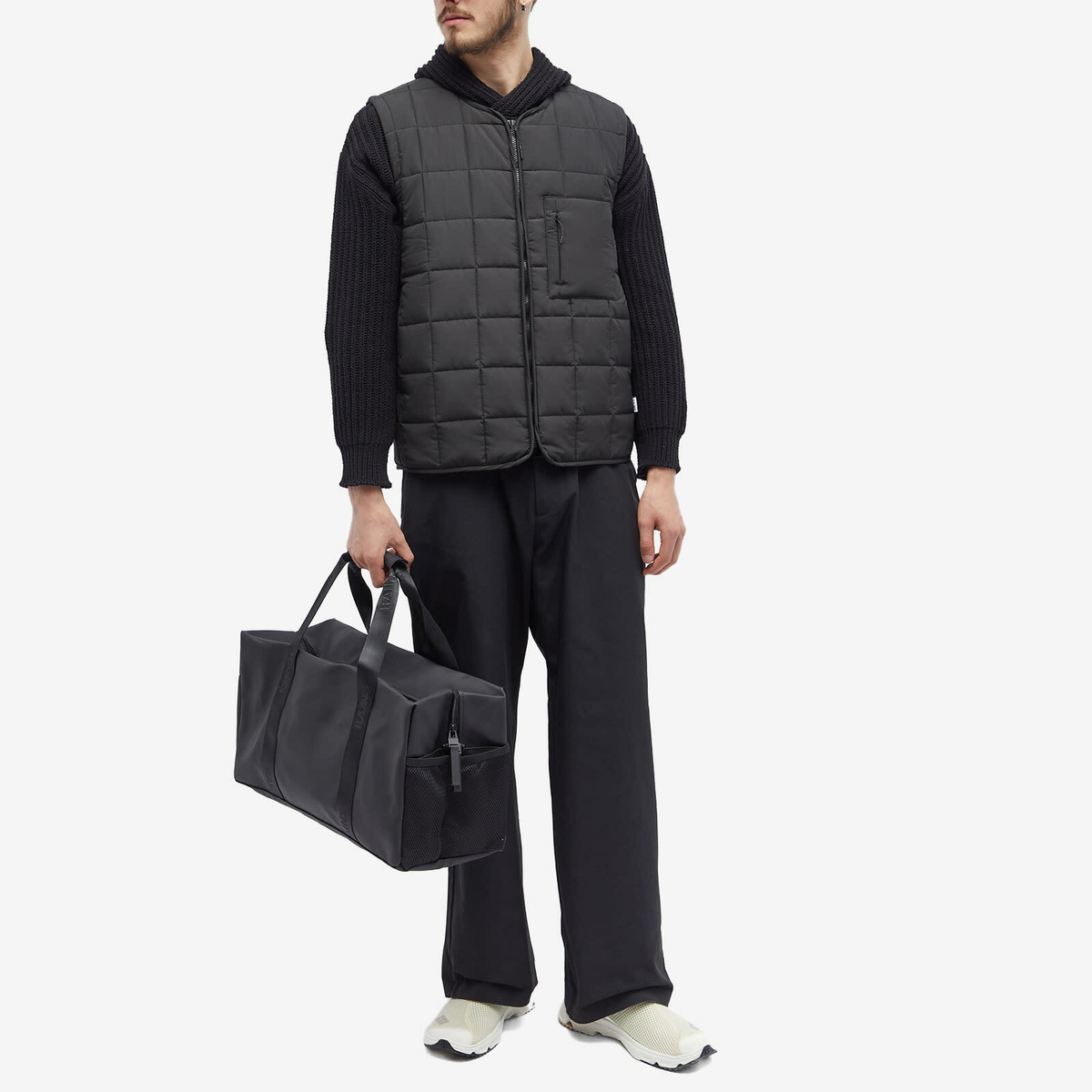 Rains Men's Zip Top Field Bag Black Size Regular