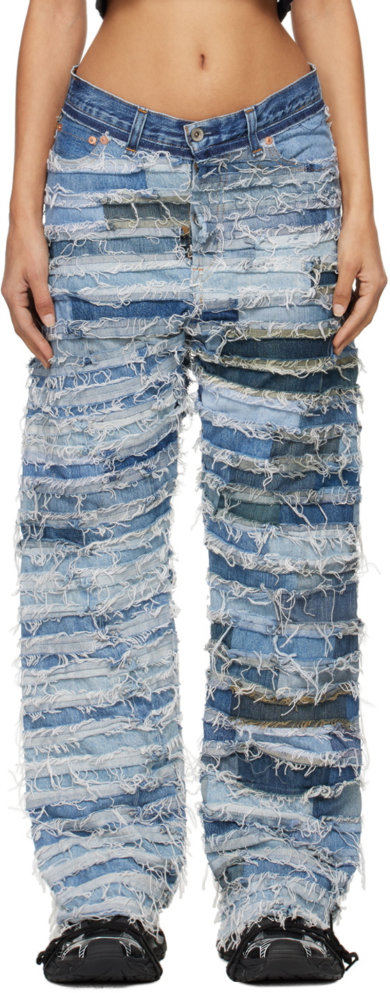doublet Blue Mummy Upcycle Jeans
