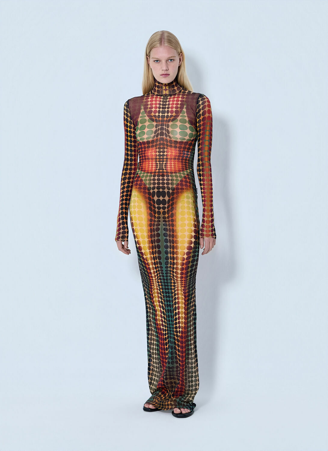 Jean Paul Gaultier Re-Edition Long Dress High Neck