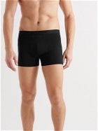 Organic Basics - Ten-Pack Stretch Organic Cotton-Jersey Boxer Shorts - Black
