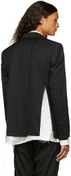 Sulvam Black Classic Short Blazer