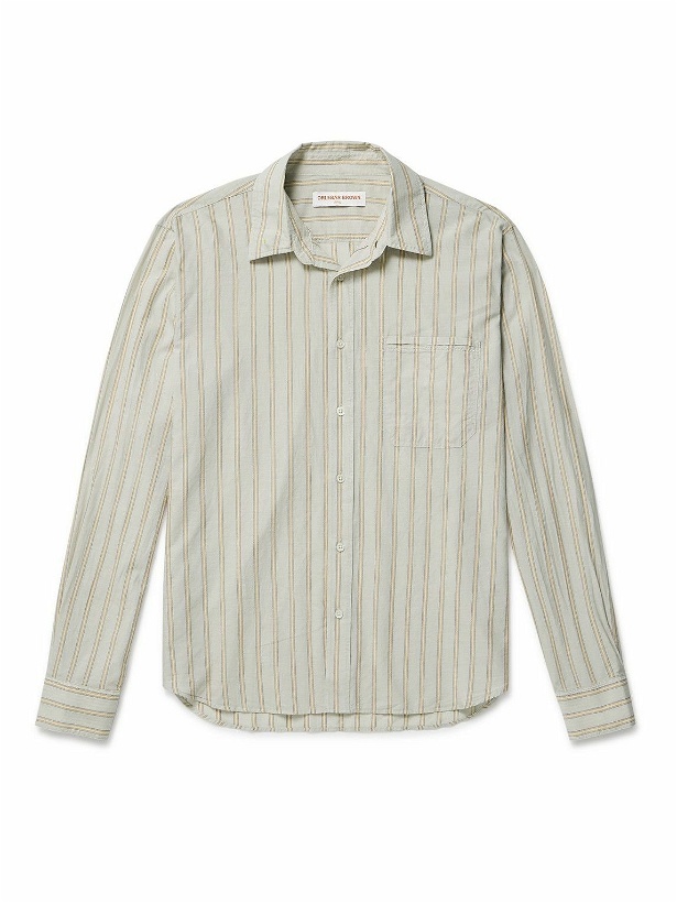 Photo: Orlebar Brown - Grassmoor Striped Cotton Shirt - White