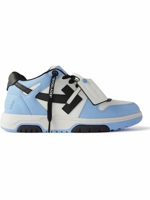 Photo: Off-White - Out of Office Leather Sneakers - Blue