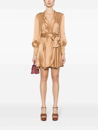 ZIMMERMANN - Silk Wrap Mini Dress