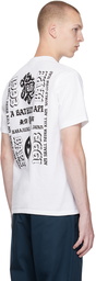 BAPE White Japan Culture Lettered T-Shirt