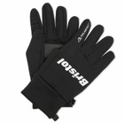 F.C. Real Bristol Men's Polartec Power Stretch Touch Gloves in Black 