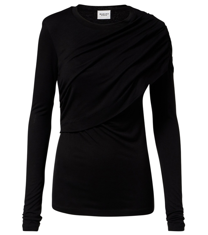 Photo: Marant Etoile Dressi draped jersey top