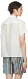 Bode White Rickrack Shirt