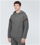 Gucci Web Stripe wool and cashmere hoodie