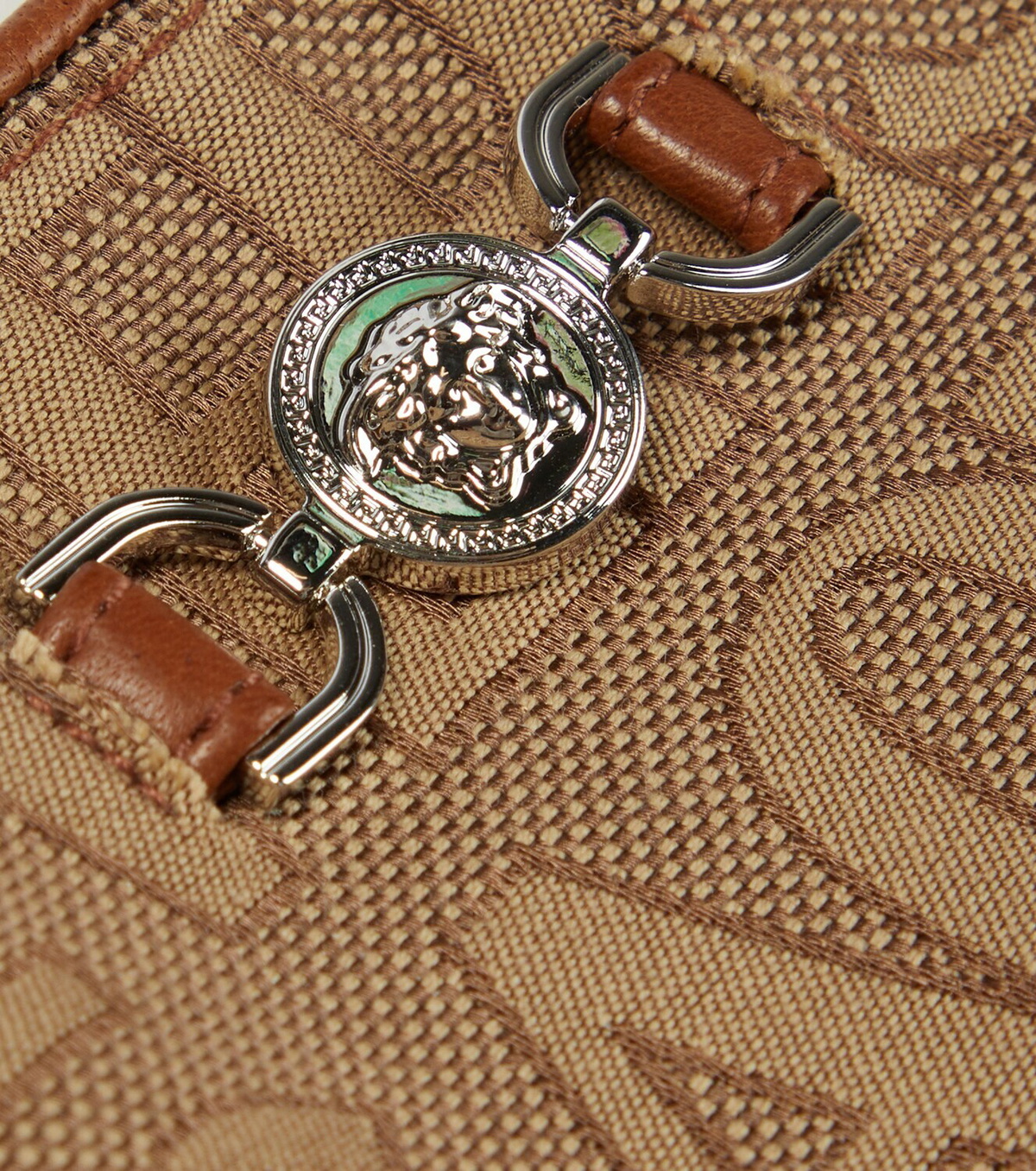 Versace Medusa leather gloves