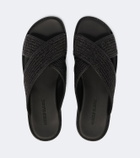 Manolo Blahnik Otawi raffia slides