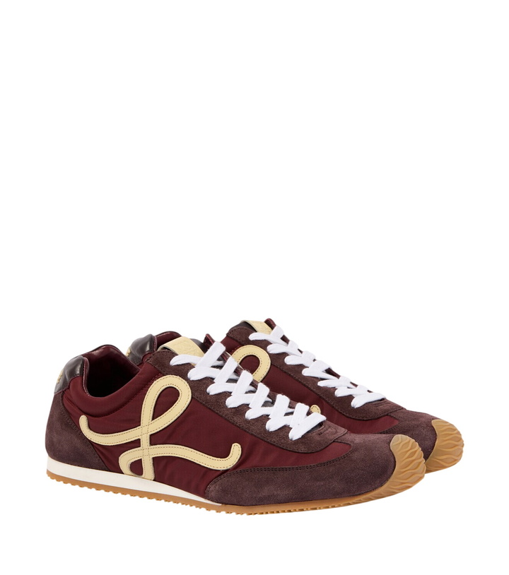 Photo: Loewe Ballet Runner 2.0 suede-trimmed sneakers