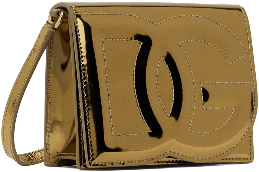 Dolce & Gabbana Gold Small DG Logo Bag Dolce & Gabbana