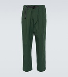 And Wander Nylon Chino Tuck tapered pants