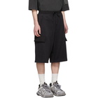 Juun.J Black Sweat Shorts