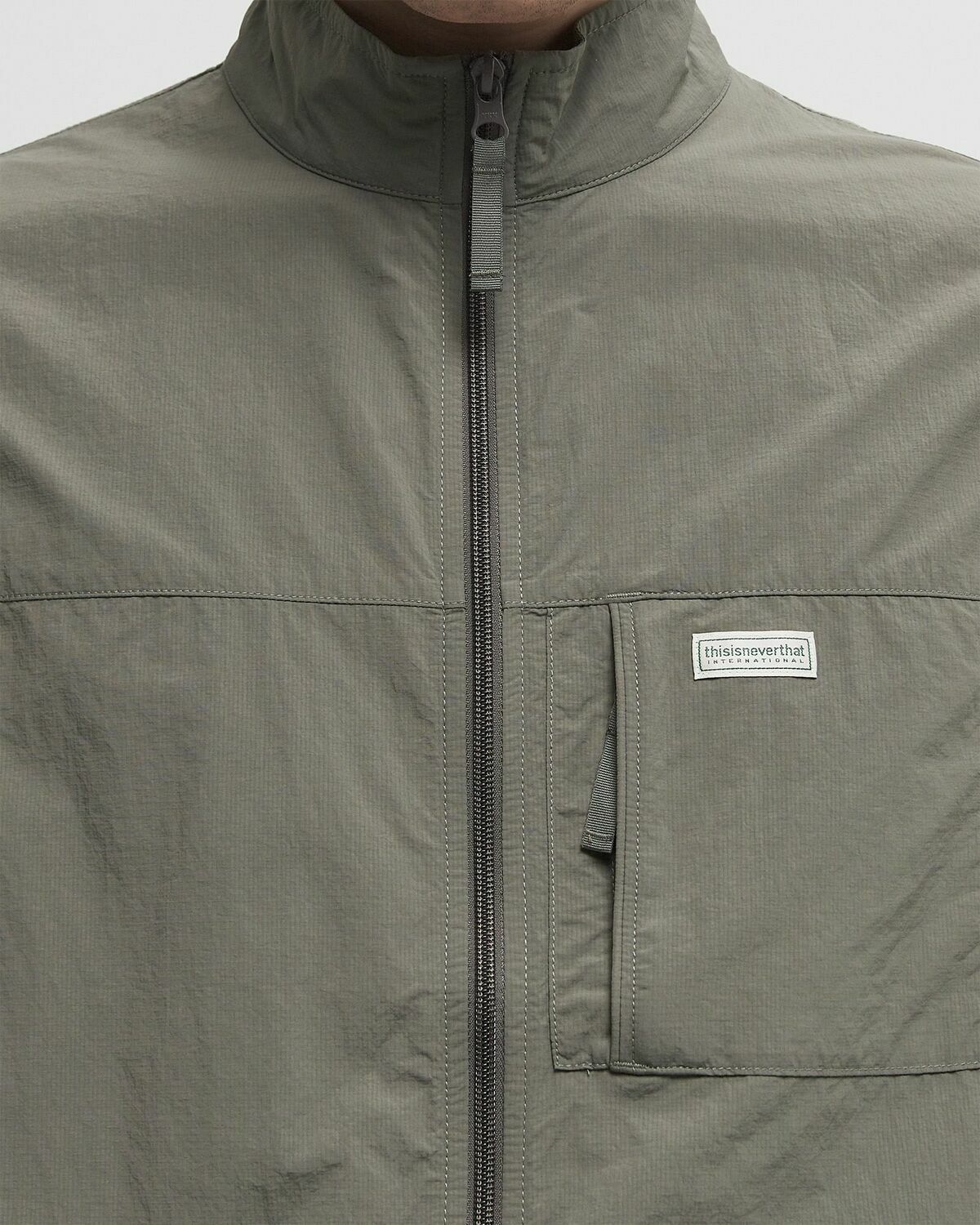 Thisisneverthat Nylon Sport Vest Green Men
