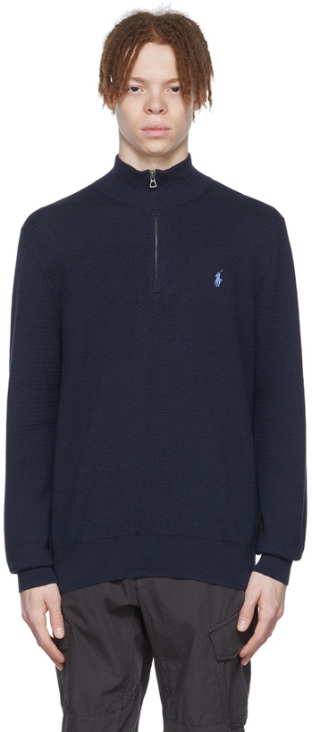 Photo: Polo Ralph Lauren Navy Cotton Sweater