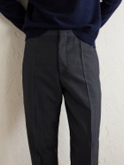 Jil Sander - Straight-Leg Wool and Mohair-Blend Trousers - Blue