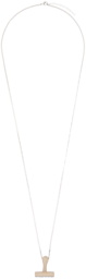 MM6 Maison Margiela Silver Stamp Necklace