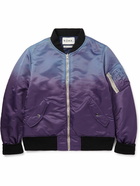 NOMA t.d. - Garment-Dyed Cotton-Twill Bomber Jacket - Purple