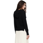 Simone Rocha Black Embellished Relaxed Cashmere Hoodie