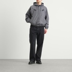 Umbro by Slam Jam Men's Gingham Masked Hooded Shirt Jacket in Coffee Brown/White/Black