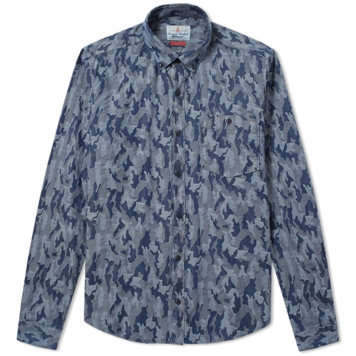 Photo: Barbour Heritage Indigo Camo Shirt