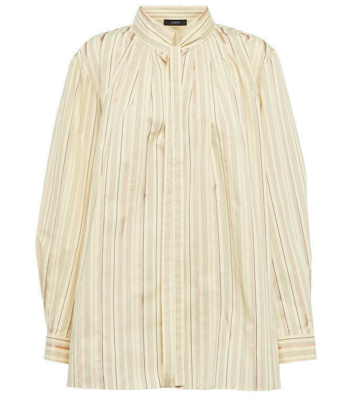 Photo: Joseph - Orton striped cotton and silk-blend shirt