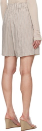 Silk Laundry Beige Cotton Boxer Shorts